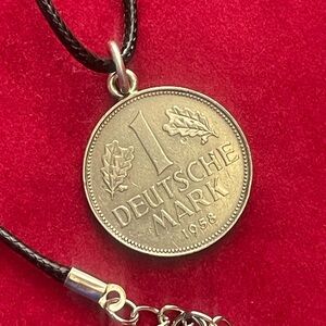 German coin pendant necklace